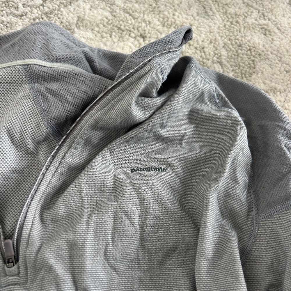 Patagonia Grey Performance Base Layer Quarter Zip - image 2